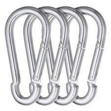 4.7 Inch Carabiner Clip Heavy Duty Large Carabiner Spring Snap Hook Steel Cli...