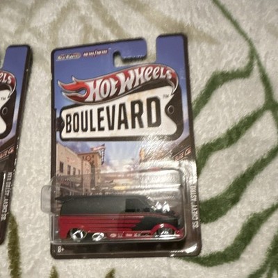 Hot Wheels Boulevard 1965 Chevy Panel Van Red/Black 1:64 Diecast Unopened Box