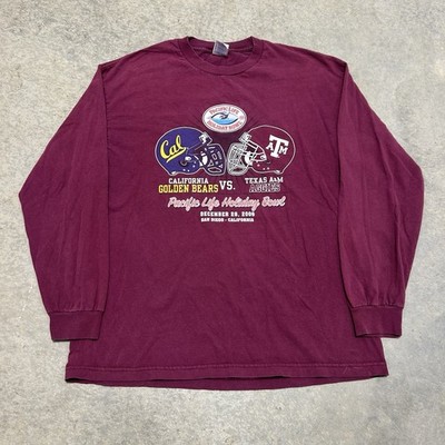 Vintage Y2K Texas A&M Vs California NCAA Long Sleeve T-Shirt Size XL