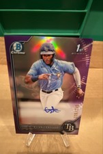 2022 Bowman Chrome - Prospect Autographs Estanli Castillo #CPA-EC Purple...