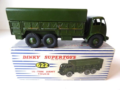 Dinky Supertoys #622 '10-TON ARMY TRUCK' - 1:60 Vintage Diecast Excellent Boxed