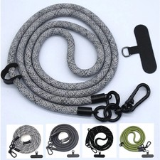 8mm x 120cm Phone Lanyard Crossbody Neck Strap Detachable Shoulder Cord Long
