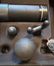 Black Percussion Massage Gun Handheld Rechargeable 4 Heads Case Model 53000