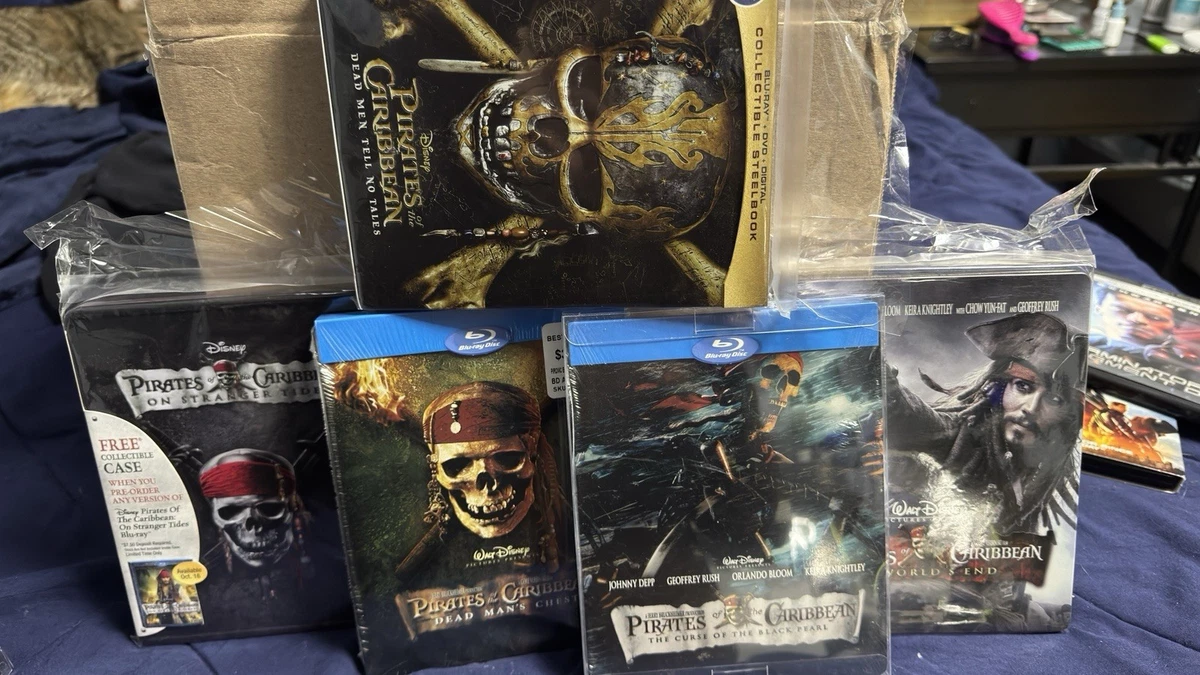 Pirates of the Caribbean Steelbook DVDs & Blu-ray Discs for sale