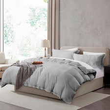 Full Duvet Cover Set - 3 Piece Soft Prewashed Bedding Set Includes 1 Duvet Cover