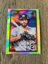 Jose Altuve 2019 Bowman Chrome Refractor Card No. B30-JAL Houston Astros