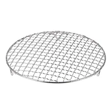 Round Cooking Rack 9.5" 201 Stainless Steel Barbecue Grill with 20mm Legs