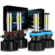 For Ram 1500 2500 3500 2020-2025 6-Sides 9005 H11 LED Headlight High Low Combo