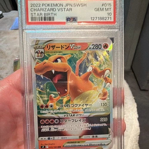 Pokémon TCG Charizard VSTAR 015/100 S9 Star Birth Holo Japanese PSA 10