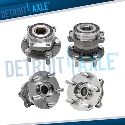 4pc Front Rear Wheel Bearing and Hubs for Subaru Forester Impreza XV Crosstrek