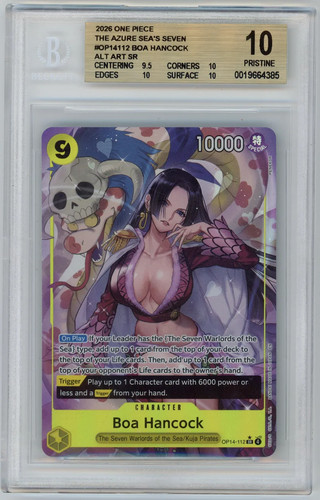 Boa Hancock (Alternate Art) graded BGS 10 for sale on eBay