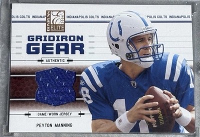 Peyton Manning #d 18/250 Jersey Number Match Game Used / Worn 2004 Donruss (1/1)