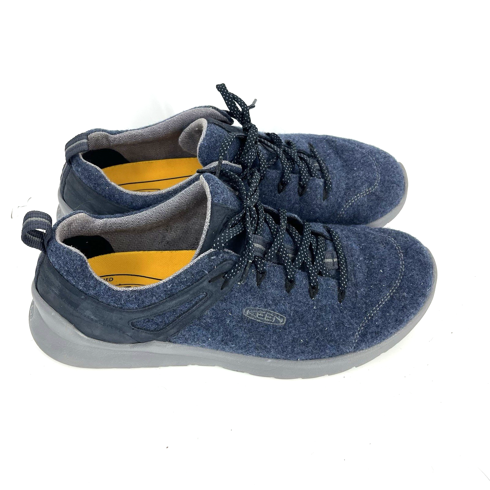 Scarpe Keen Taglia 10.5 Uomo Blu Highland Arway Acciaio Drizzle Lana Utility Sneakers