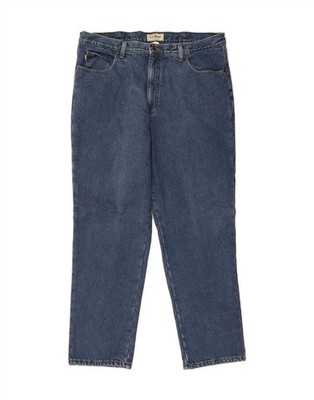 L.L.BEAN Herren Classic Fit Straight Jeans W40 L32 Blau Baumwolle AN03