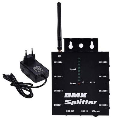 Dmx512 Splitter Wireless Receiver Tragbarer Verstärker für Hochzeit Disco