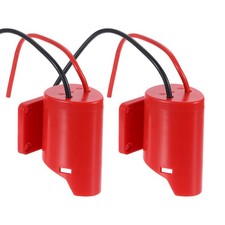 Battery Adapter Converter for 12V Battery with Wire Harness Connector, 2pcs, Red