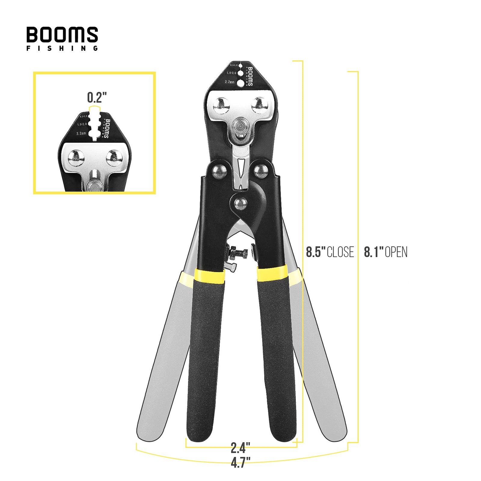 Cp3 Fishing Crimping Pliers, Leader Crimping Tool, 8.5 Crimper for Crimping Up T
