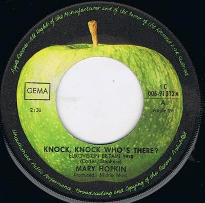 Mary Hopkin - Knock, Knock Who's There? Pop Vocal 7'' Single Schallplatte 50750