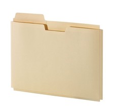 Manila Expanding File Folder Pocket - 0.75" Expansion - Letter Size File Fold...
