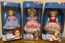 Lot of 3 Danbury Mint 14" Shirley Temple dolls of the silver screen w/ orig box