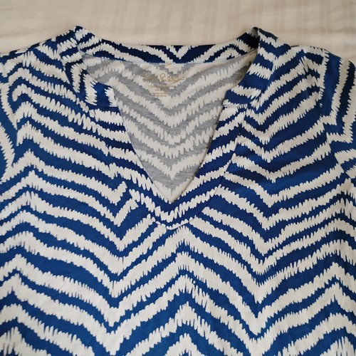 Lilly Pulitzer Dress XS A Line T Shirt Zevron Pima Cotton Preppy Beach Resort - Picture 3 of 13