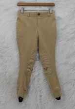 Childs English Riding Breeches Jods Tuff Rider Beige Tan Youth Size 8 #1409