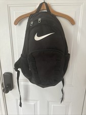 Black Nike Backpack Three Zipper Mesh Side Pockets