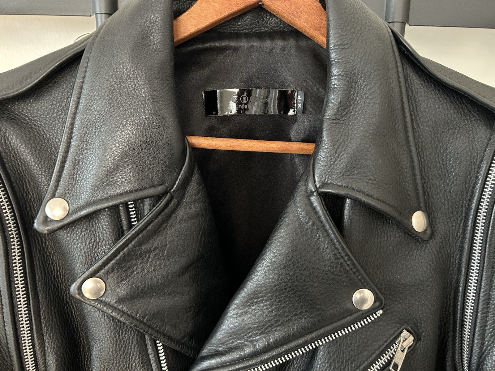 CODE Toronto Double Leather Rider Jacket Size S 3… - image 3