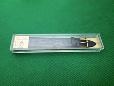 JB Champion Vintage NOS Unused Black Lizard Long Leather Watch Band 5/8" 16mm