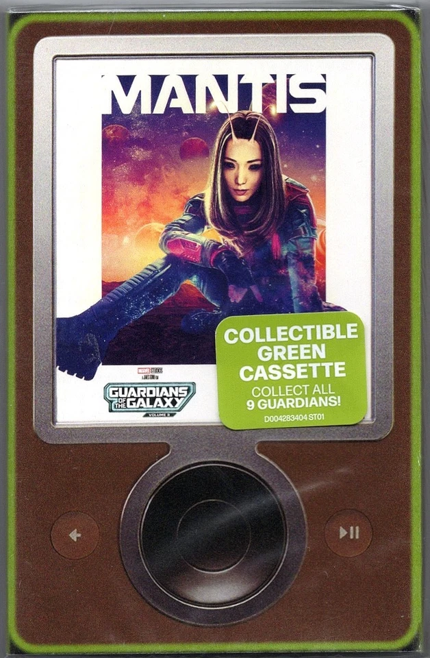 Mantis GREEN CASSETTE---- GUARDIANS OF THE GALAXY Awesome Mix Vol. 3 1124 - Image 3 of 4