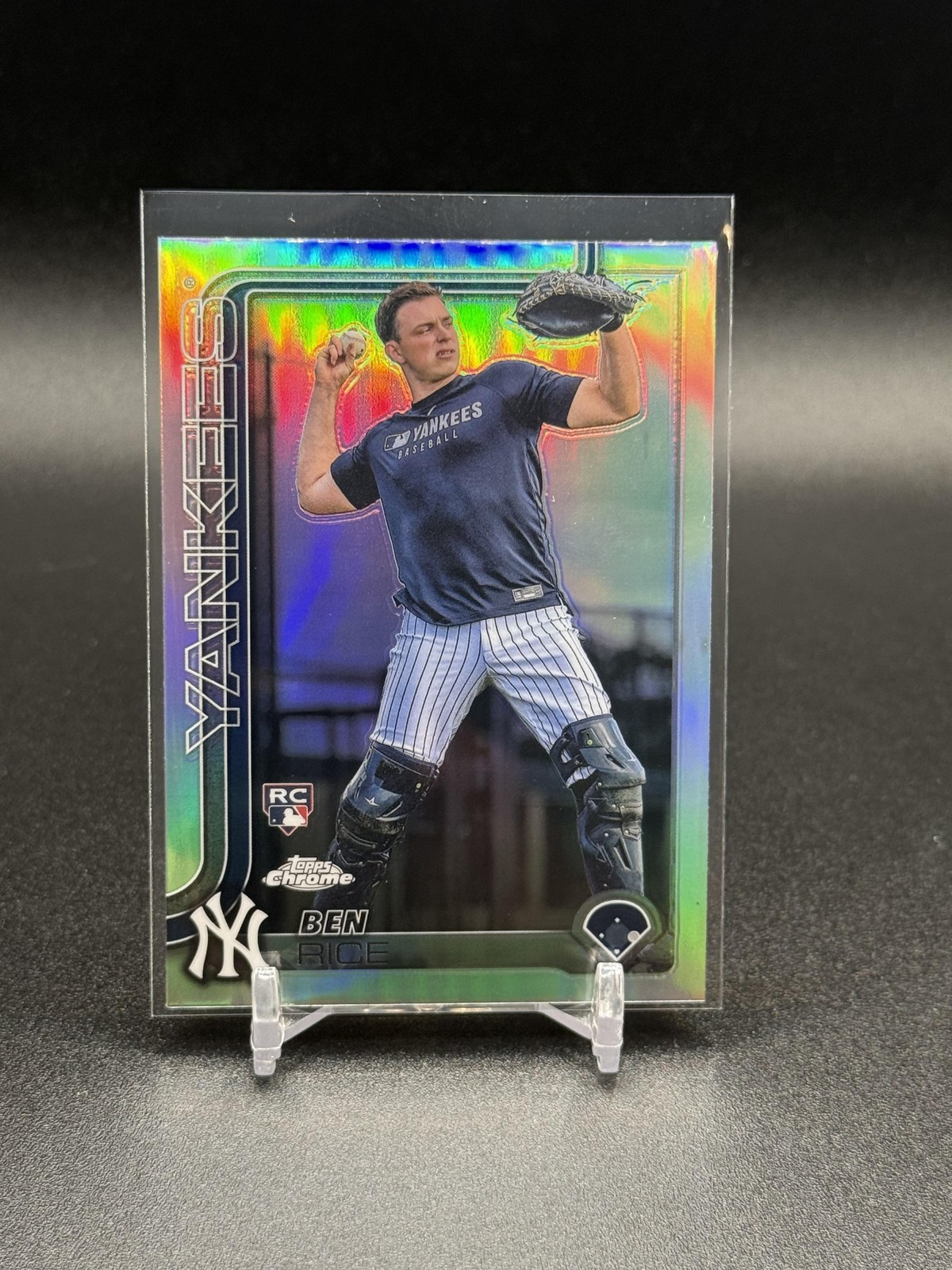 2025 Topps Chrome Ben Rice 139 RC Image Variation New York Yankees