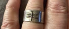 Vintage Tiffany & Co. Dragonfly 925 Sterling Silver Ring Cuff Band