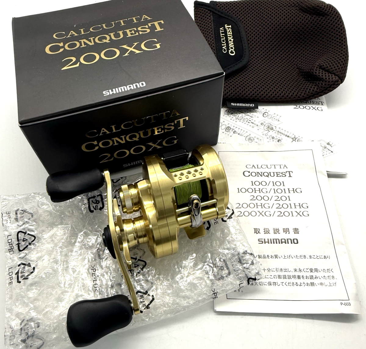 SHIMANO CALCUTTA CONQUEST 200XGブレイゾン66ml Shimano 22 CALCUTTA CONQUEST 200XG Right Bait Casting Reel with