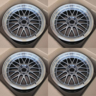 Brand New Set of 19 inch BBS LM Hyper Black Style Rims Wheels 19x8.5/9.5 5x114.3