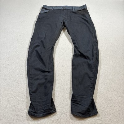 G Star Raw Arc 3D Slim Denim Jeans Mens 36x33 Blue Black Tapered Curve