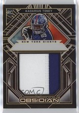 2021 Obsidian Volcanic Material Electric Etch Yellow 1/25 Kadarius Toney 07o4