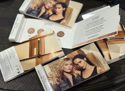 5 X YSL Touche Eclat High Cover Concealer Sample Card +Applicator ( 5 PACK ) NIB