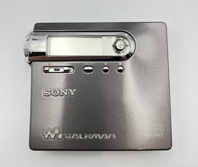 SONY MZ-N10 ソニー Net MDウォークマン MDレコーダー グレー SONY MZ-N10 Walkman Net MD Mini Disc Portable Player Tested