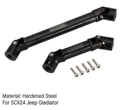INJORA Steel Front Rear Center Drive Shafts for Gladiator Power Wagon SCX24-74