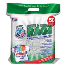 13.6 In. W X 12 In. L Natural Fiber Painter'S Rags (50-Count)