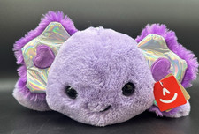HTF  NWT Aurora Plush VAL LANIE OXOLOTL Purple 12" Hearts on Ears 77198