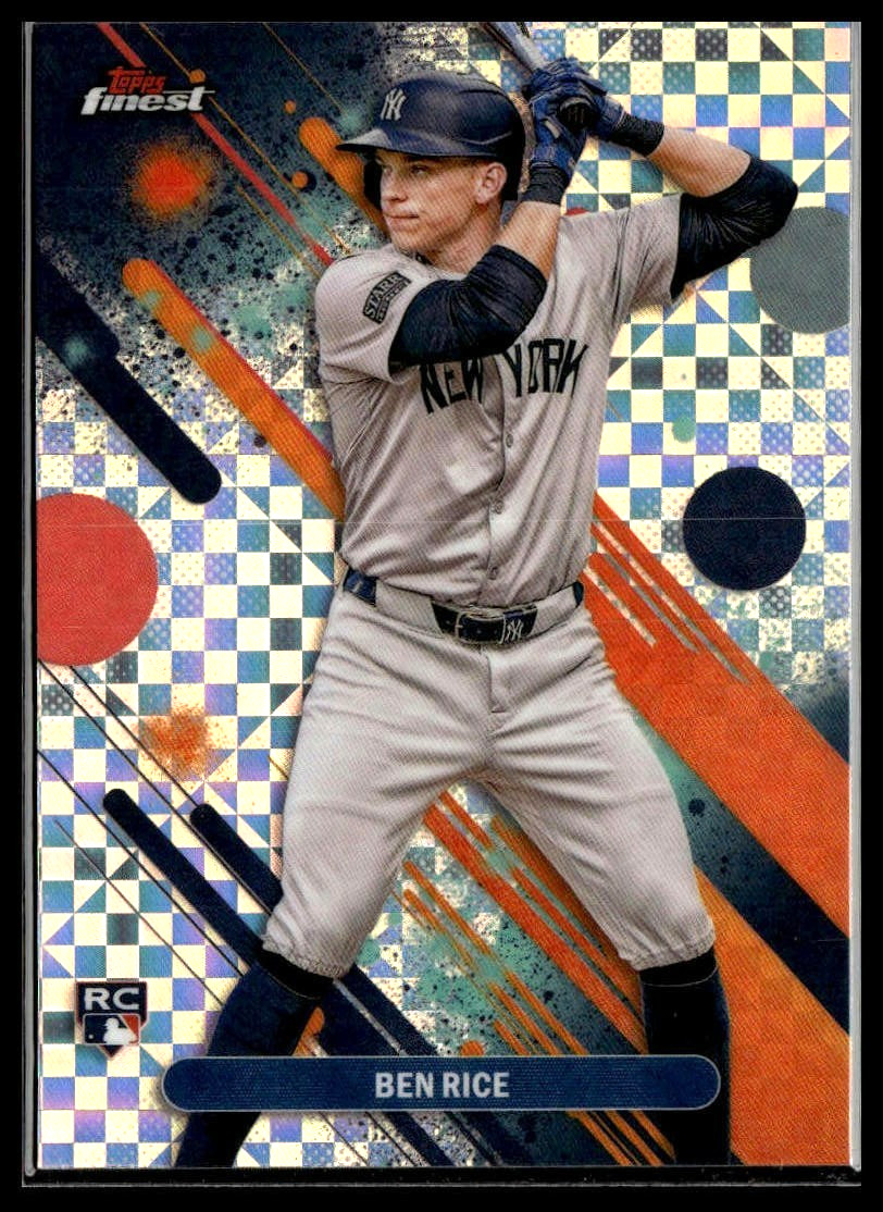 2025 Topps Finest - Common Ben Rice #48 Checkerboard Refractor (RC)