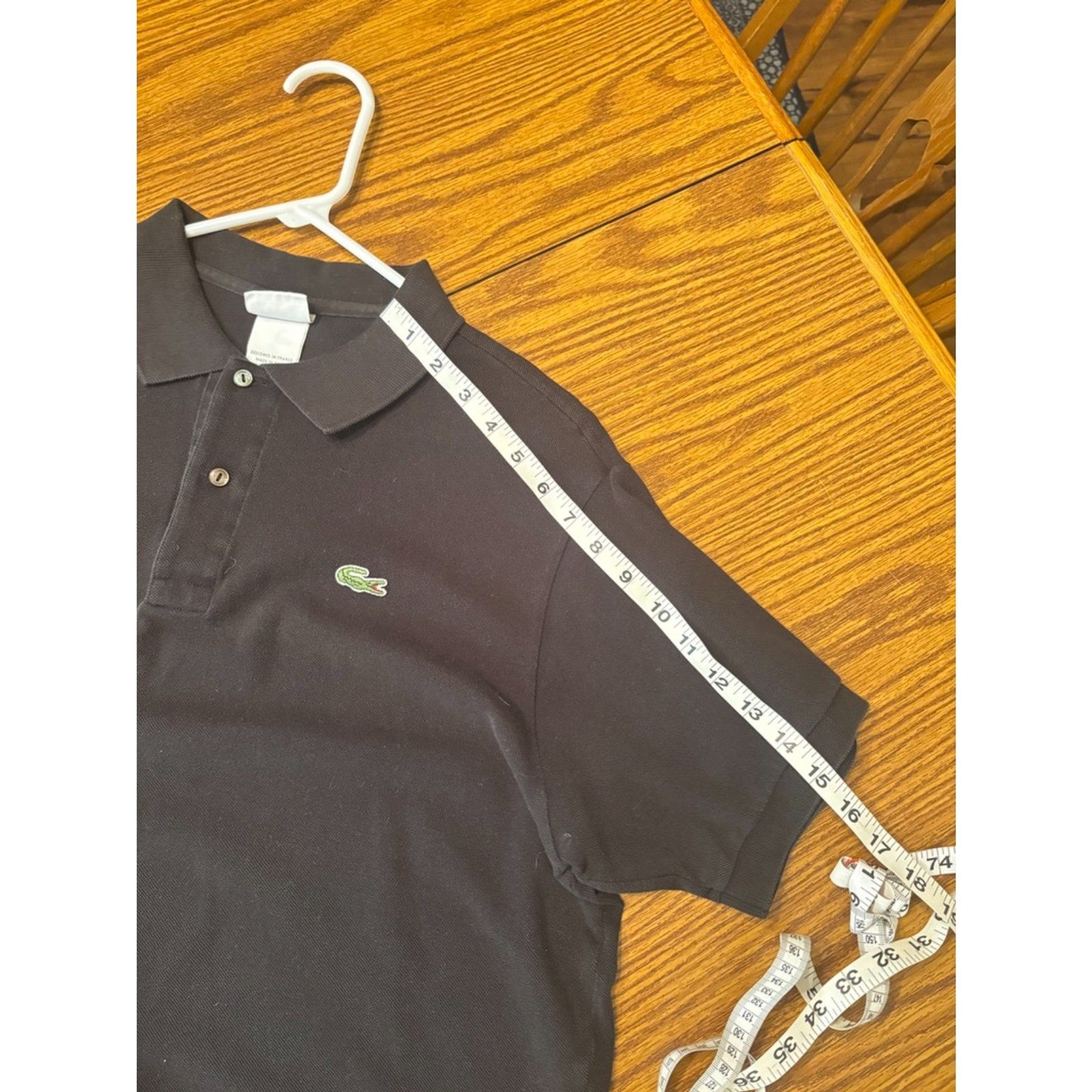 Mens lacoste Slim Fit Polo Black Size 6 thumbnail 6