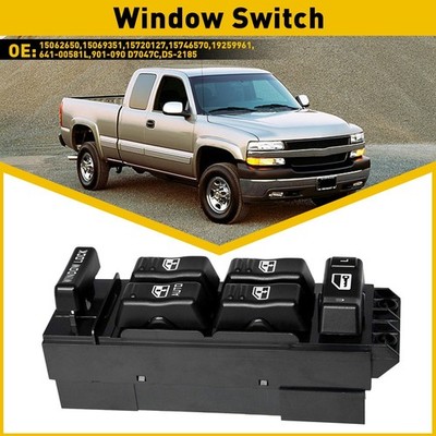 Window Control Switch Front Driver Side For 2000-2002 Chevy Silverado 1500 HD S