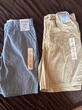 Set Of 2 New W Tags Girl Size 14 Shorts. Cat Jack. Flat Front, At The Knee