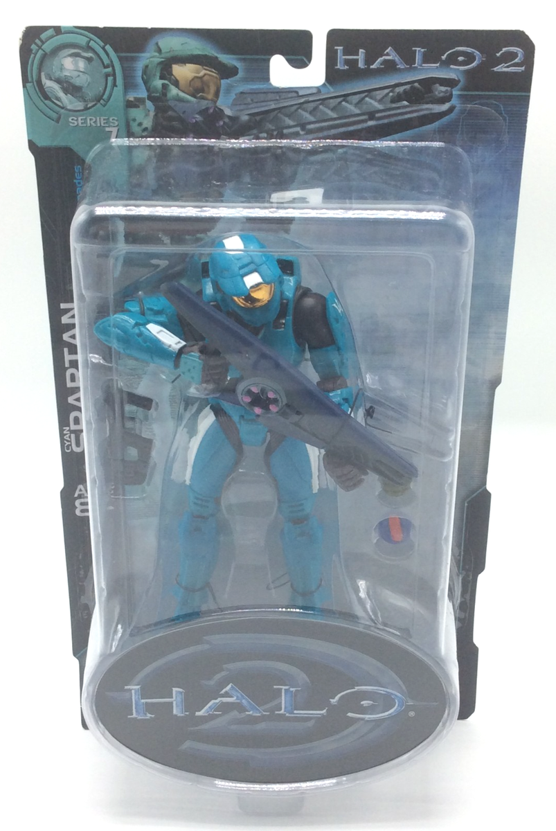 JoyRide Studios HALO 2 CYAN Spartan Action Figure | eBay
