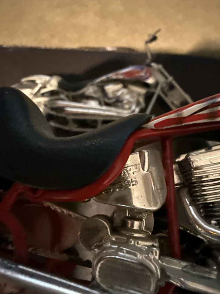 De colección 1995 Novelty Inc 2- Chopper Motocicleta Diecast 9.5" Foto 2 de 4