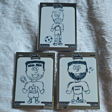 Topps Chrome Sidemen Draw The Sidemen Sketch 3-Card Lot DS26 DS28 DS30