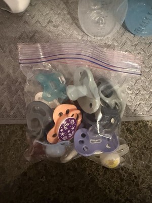 Multicolor Baby Pacifiers Lot, Multiple Designs, Assorted Colors