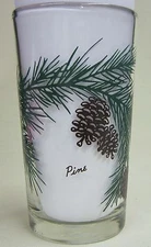 Pine  Peanut Butter Glass Glasses Drinking Kitchen Mauzy 83-1